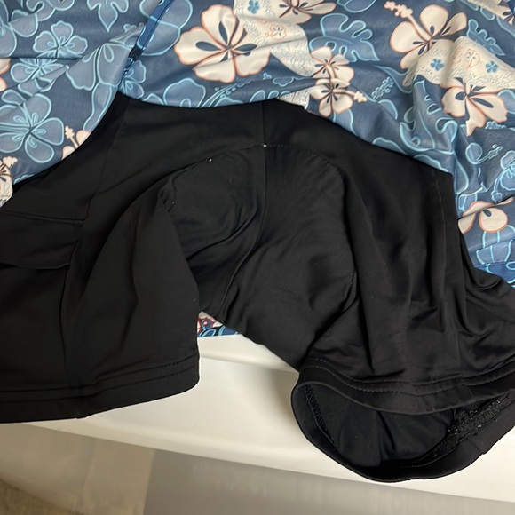 Terry precision cycling skirt. Side top buckle. Expandable  wrap waist - Picture 5 of 7